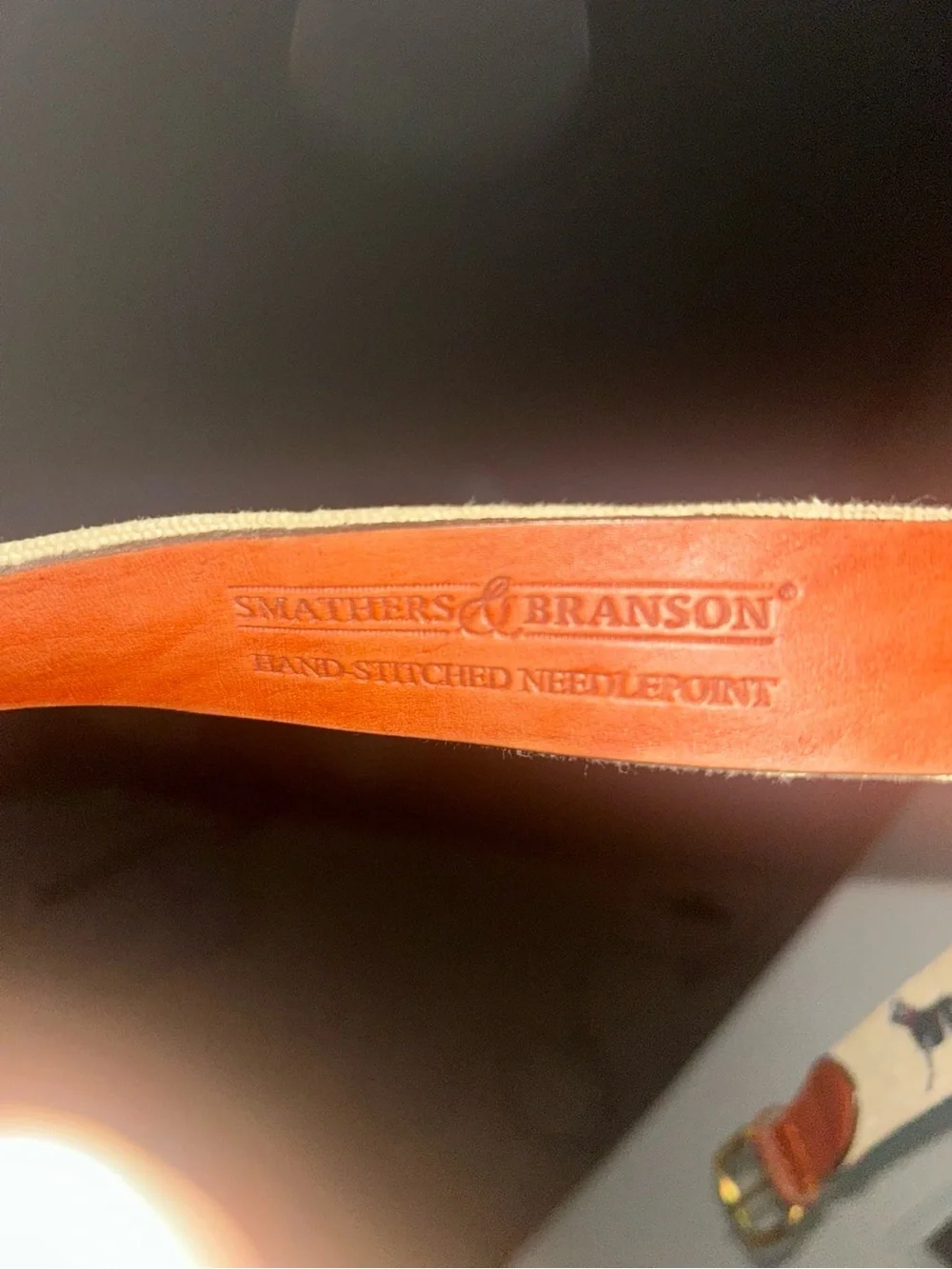 Smathers & Branson Men’s Needlepoint Belt